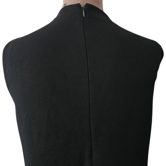 Eileen Fisher Mock-Neck K/L Knit  Dress F8TLU-D4309M Black NWT Black XS - Picture 8 of 17